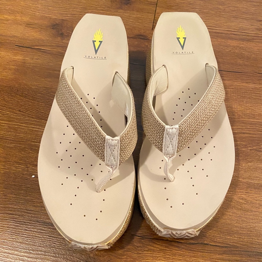 Volatile Wedge flip flops